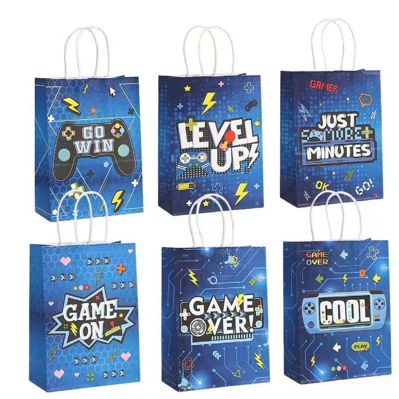 테마 종이 선물 포장 가방 게임 위에 사탕 쿠키 가방, - Party Games Night 리뷰 및 가격